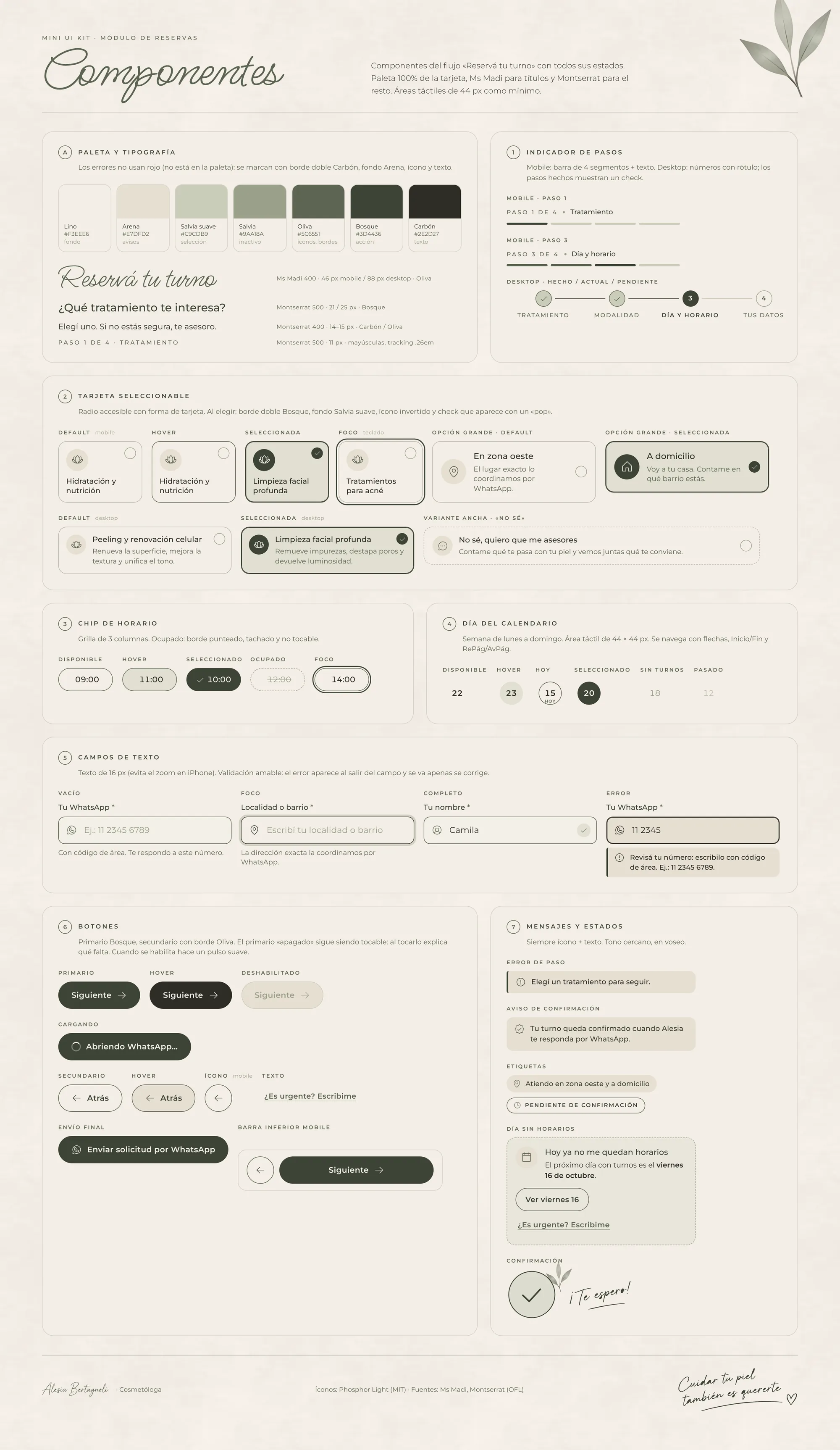 UI kit · reservas: UI kit · reservas